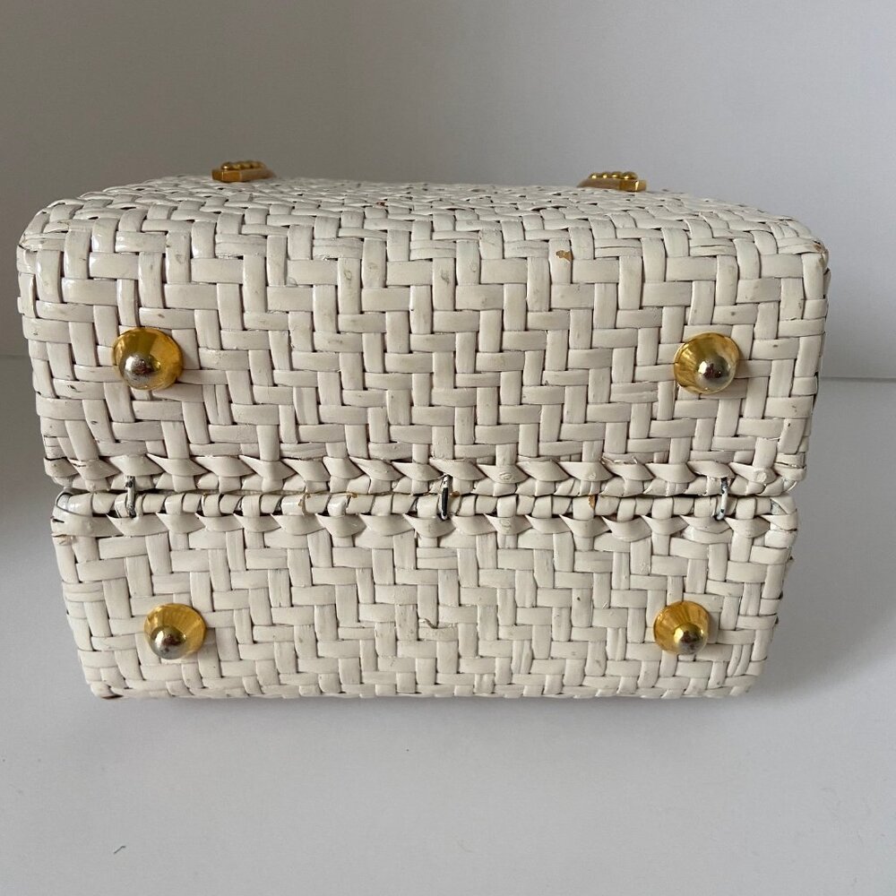 Vintage Rodo Straw Box Purse - Picture 2 of 4
